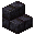 Invicon Polished Blackstone Brick Stairs.png: Inventory sprite for Polished Blackstone Brick Stairs in Minecraft as shown in-game linking to Polished Blackstone Brick Stairs with description: Polished Blackstone Brick Stairs
