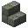 Invicon Mossy Stone Brick Stairs.png: Inventory sprite for Mossy Stone Brick Stairs in Minecraft as shown in-game linking to Mossy Stone Brick Stairs with description: Mossy Stone Brick Stairs
