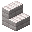 Invicon Pale Oak Stairs.png: Inventory sprite for Pale Oak Stairs in Minecraft as shown in-game linking to Pale Oak Stairs with description: Pale Oak Stairs