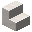 Invicon Quartz Stairs.png: Inventory sprite for Quartz Stairs in Minecraft as shown in-game linking to Quartz Stairs with description: Quartz Stairs